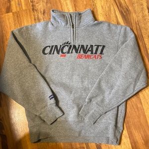 Jansports Cincinnati bearcats 3/4 zip sweater